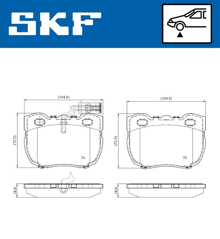 BRAKE - BRAKE PAD PV|25-04