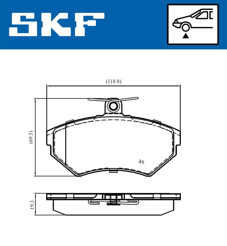 BRAKE - BRAKE PAD PV|25-04