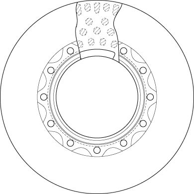 TARCZA HAM.IVECO EUROTECH -97,FI435MM|Távoli klt. esetén 1-2 m.napos szállítás 2025.4.30