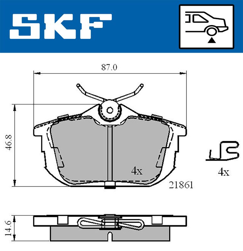 BRAKE - BRAKE PAD PV|25-04