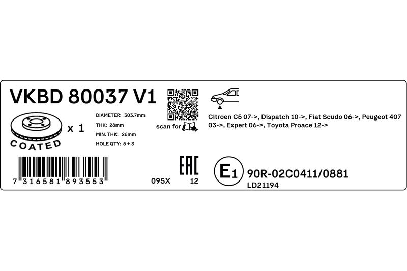 BRAKE - BRAKE PAD PV|25-08