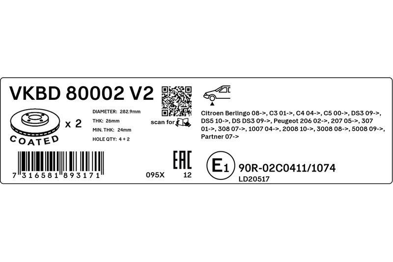 BRAKE - BRAKE PAD PV|25-04