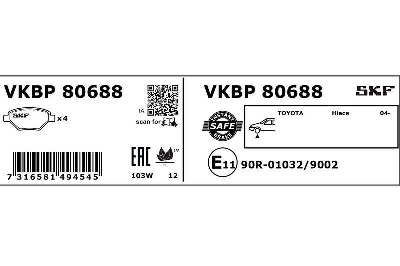 BRAKE - BRAKE PAD PV|25-04