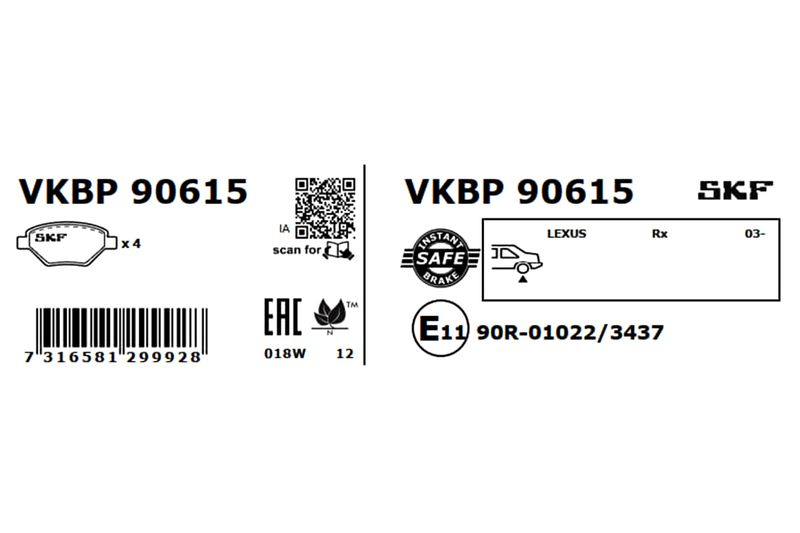 BRAKE PADS KIT|25-04