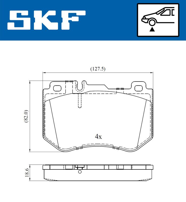 BRAKE - BRAKE PAD PV|25-04