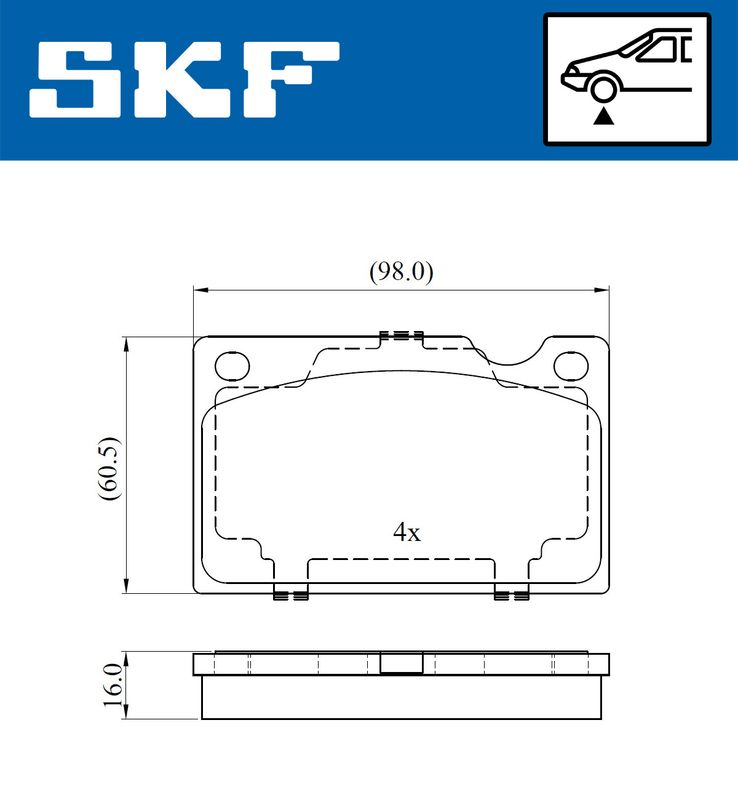 BRAKE - BRAKE PAD PV|25-04