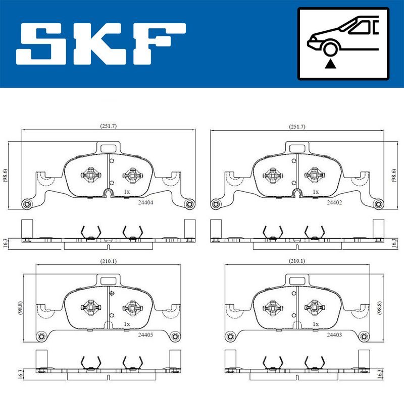 BRAKE - BRAKE PAD PV|25-04