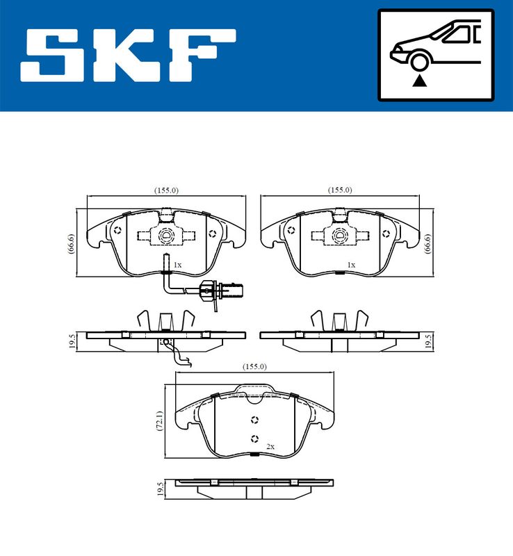 BRAKE - BRAKE PAD PV|25-04