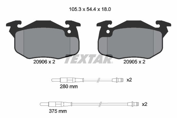 Brake Pad Set, disc brake WVA:29071|nicht für Verschleiß|2-5 munkanapos szállítás 13:30-ig rendelve 2025.2