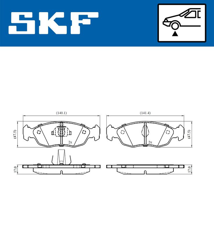 BRAKE - BRAKE PAD PV|25-08