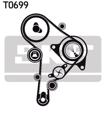 VKMC, TIMING BELT W WATER PUMP KIT PV|25-04