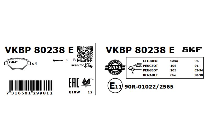 BRAKE - BRAKE PAD PV|25-04