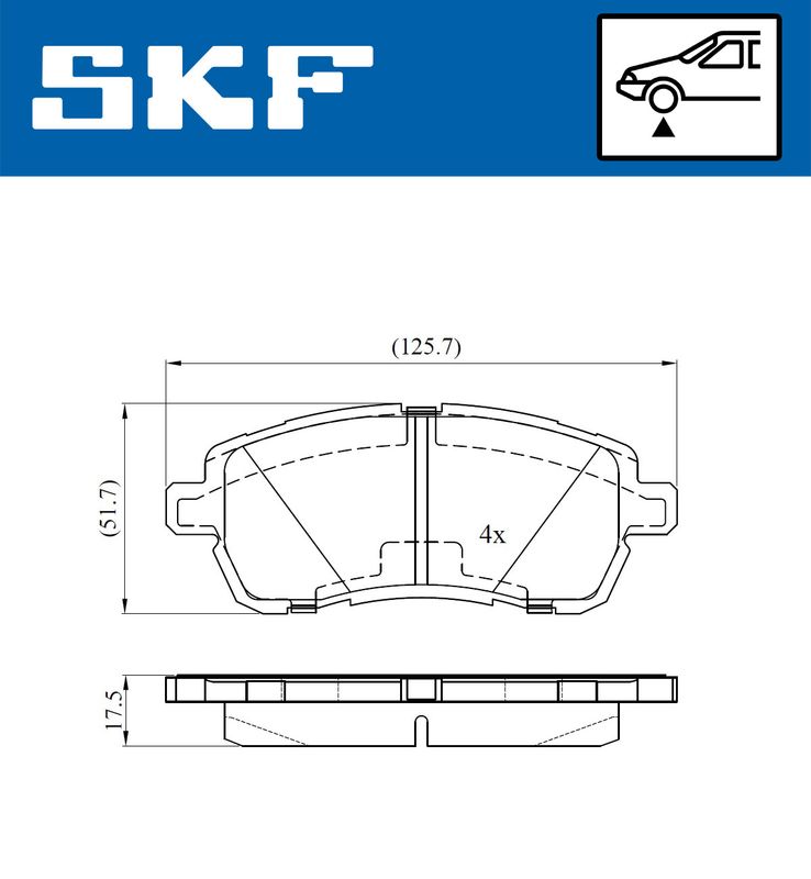 BRAKE - BRAKE PAD PV|25-04