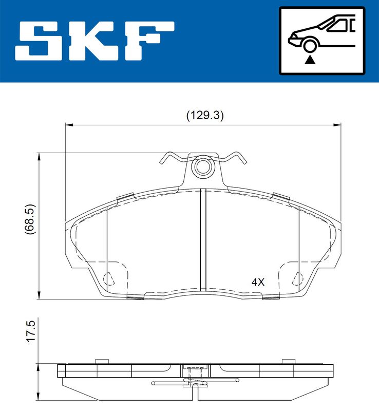 BRAKE - BRAKE PAD PV|25-04