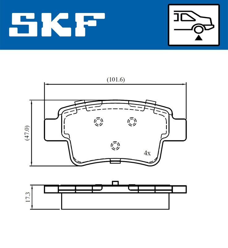 BRAKE - BRAKE PAD PV|25-04