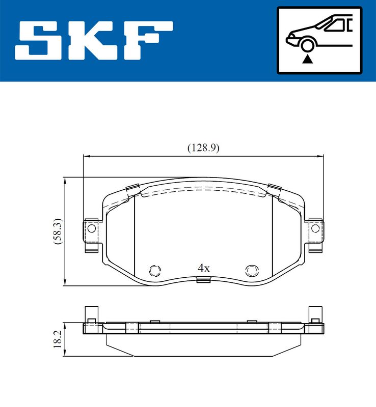 BRAKE - BRAKE PAD PV|25-04