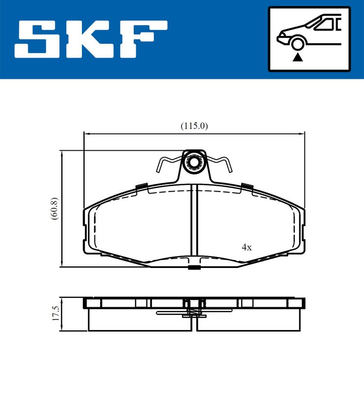 BRAKE - BRAKE PAD PV|25-08