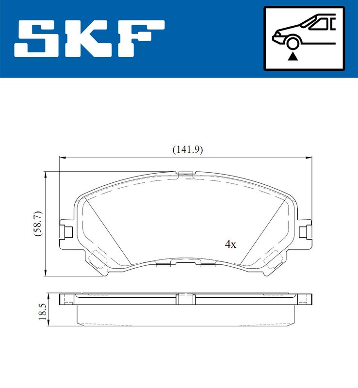 BRAKE - BRAKE PAD PV|25-04