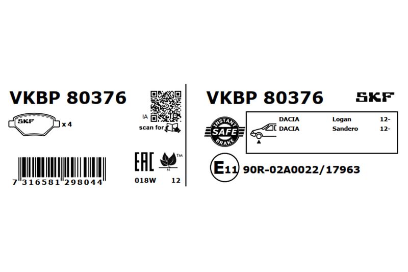 BRAKE - BRAKE PAD PV|25-04