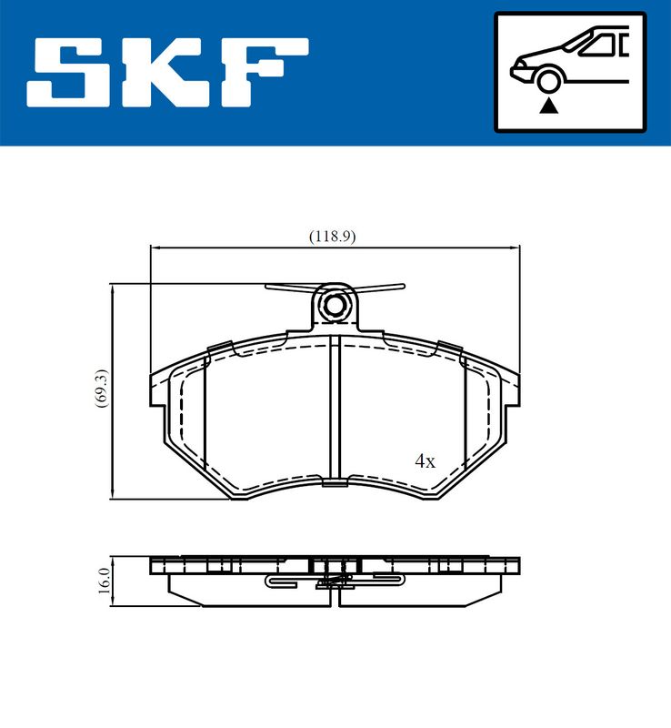 BRAKE - BRAKE PAD PV|25-04