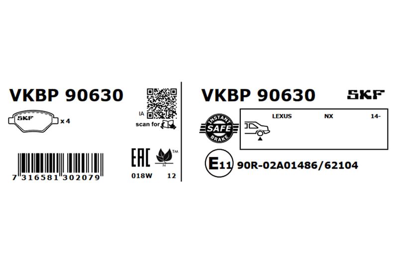 BRAKE - BRAKE PAD PV|25-04