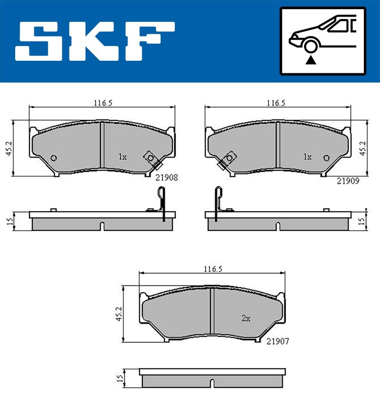 BRAKE - BRAKE PAD PV|25-08