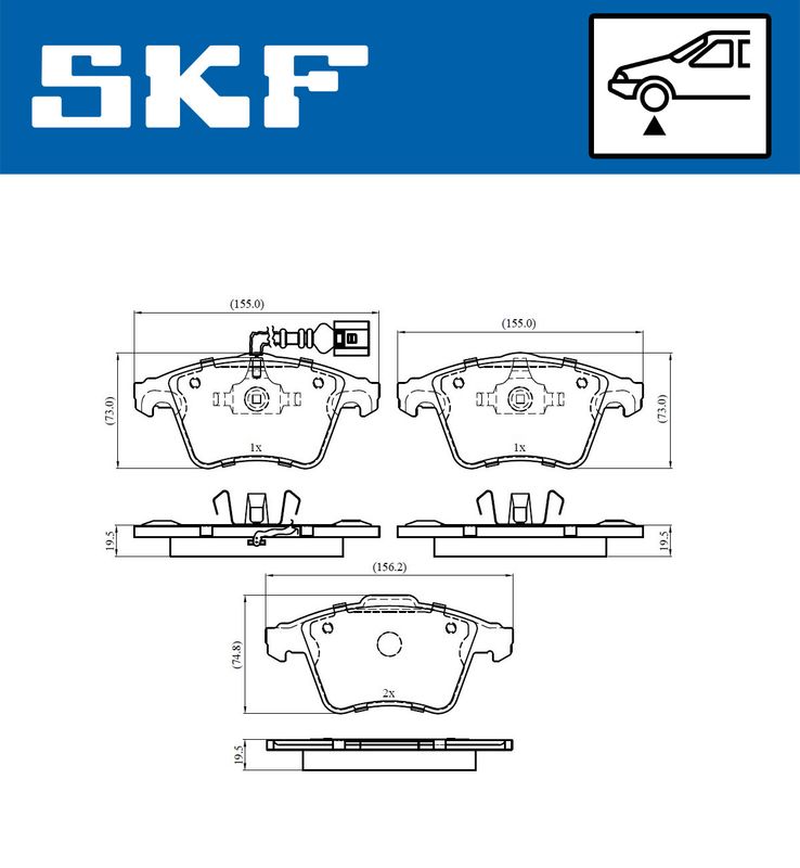 BRAKE PADS KIT|25-04