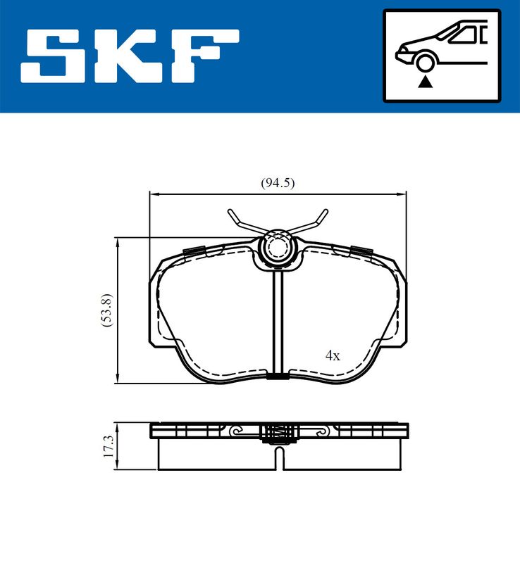 BRAKE - BRAKE PAD PV|25-04