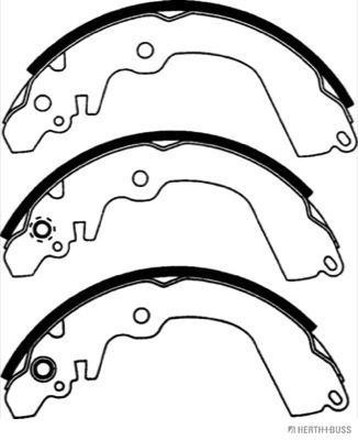 Brake Shoe Set 37|O-203mm|2-5 munkanapos szállítás 13:30-ig rendelve 2025.2