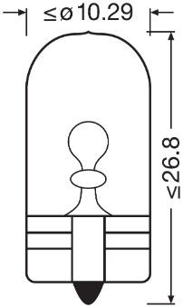 NEM RENDELHETŐ!(EPR) IZZÓ W5W 12V CAŁOSZKLANA|Távoli klt. esetén 16:00-ig rendelve másnapra 2025.05.06.