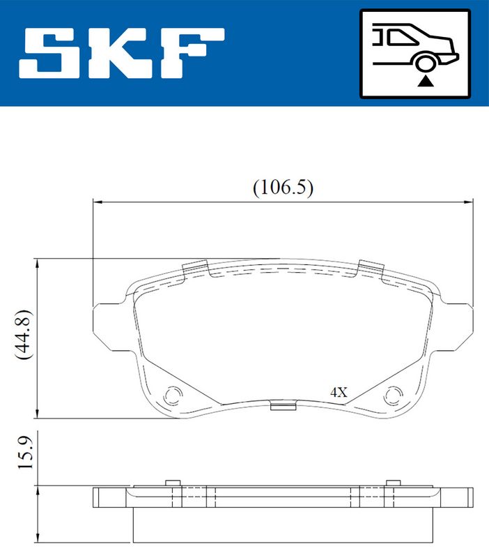 BRAKE - BRAKE PAD PV|25-04