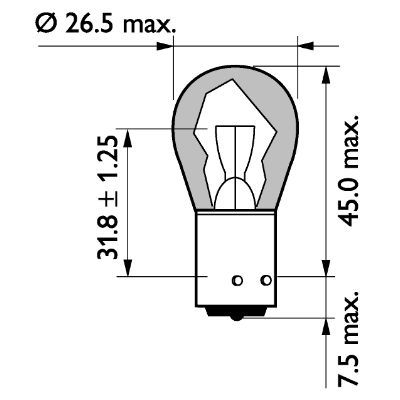 GLUEHLAMPE PY21W, 24V/21W|1 munkanapos beszerzés 2025.4