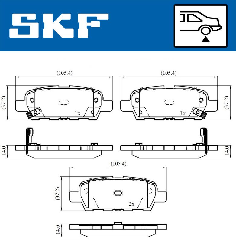 BRAKE PADS KIT|25-04