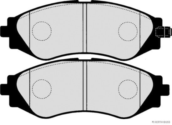 Brake Pad Set, disc brake Vorderachse|WVA:23234|mit akus|2-5 munkanapos szállítás 13:30-ig rendelve 2025.2