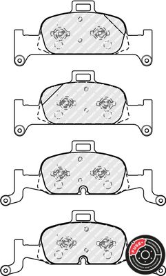 Brake Pad Set, disc brake A4 09.15- A5 Q5 PR-1LE/LF Vorderachse|WVA:22402, 22403,|2-5 munkanapos szállítás 13:30-ig rendelve 2025.2