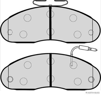 Brake Pad Set, disc brake Vorderachse|WVA:21099|mit inte|2-5 munkanapos szállítás 13:30-ig rendelve 2025.2