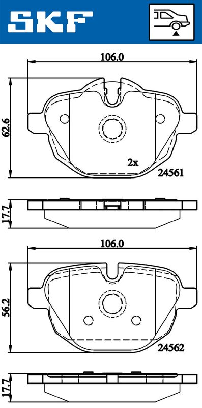 BRAKE - BRAKE PAD PV|25-04