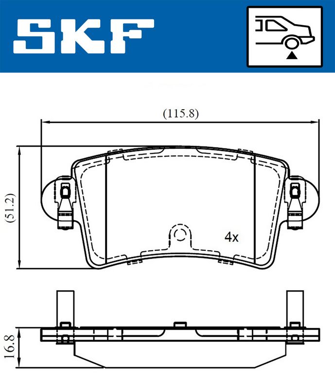 BRAKE - BRAKE PAD PV|25-04
