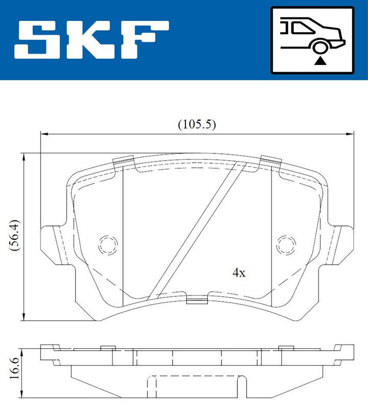 BRAKE - BRAKE PAD PV|25-04