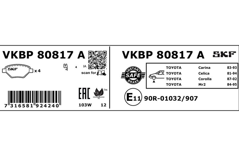 BRAKE - BRAKE PAD PV|25-04
