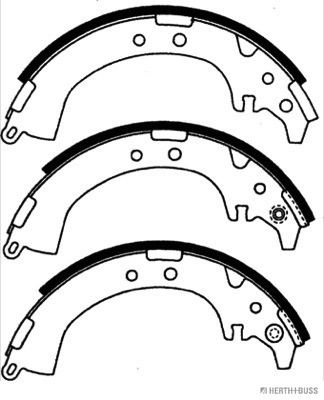 Brake Shoe Set 40|O-228,2mm|2-5 munkanapos szállítás 13:30-ig rendelve 2025.2