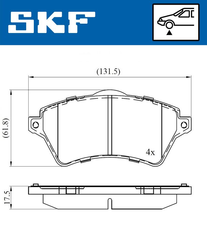 BRAKE - BRAKE PAD PV|25-08