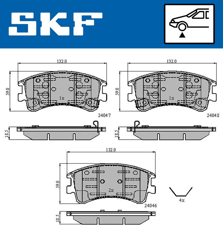 BRAKE - BRAKE PAD PV|25-04