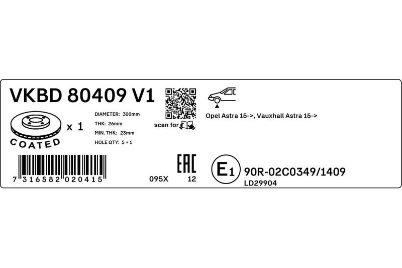 BRAKE - BRAKE DISK PV|25-04