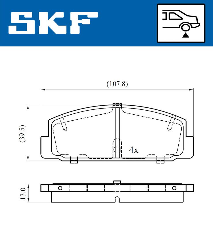 BRAKE PADS KIT|25-04