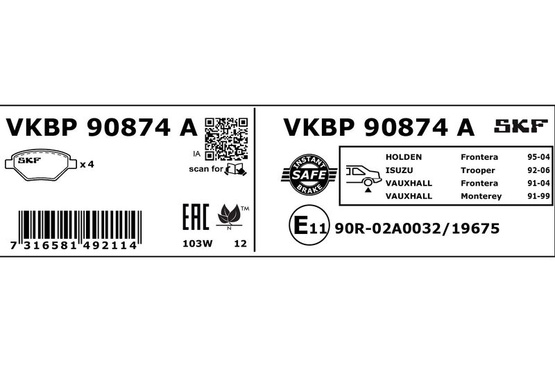 BRAKE - BRAKE PAD PV|25-04