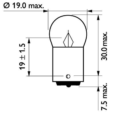 STANDARDLAMPE R10W 24V BL2|1 munkanapos beszerzés 2025.4