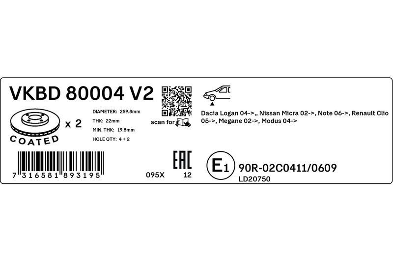 BRAKE - BRAKE DISK PV|25-04