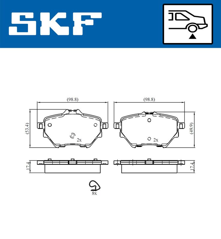 BRAKE - BRAKE PAD PV|25-04