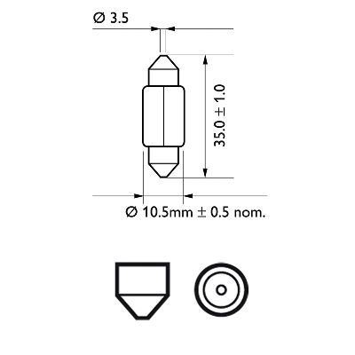 SOFFITENLAMPE C5W BLI2|1 munkanapos beszerzés 2025.5